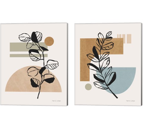 Scandi Farmhouse 2 Piece Canvas Print Set by Megan Gallagher