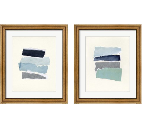 Seaside Color Study 2 Piece Framed Art Print Set by Emma Caroline