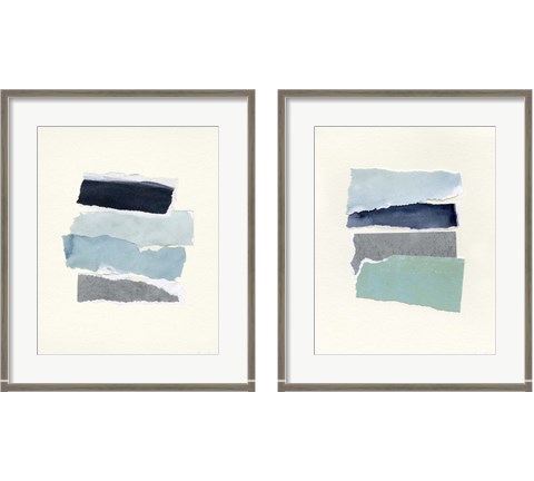 Seaside Color Study 2 Piece Framed Art Print Set by Emma Caroline