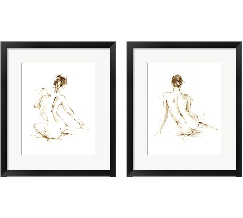 Drybrush Figure Study 2 Piece Framed Art Print Set by Ethan Harper