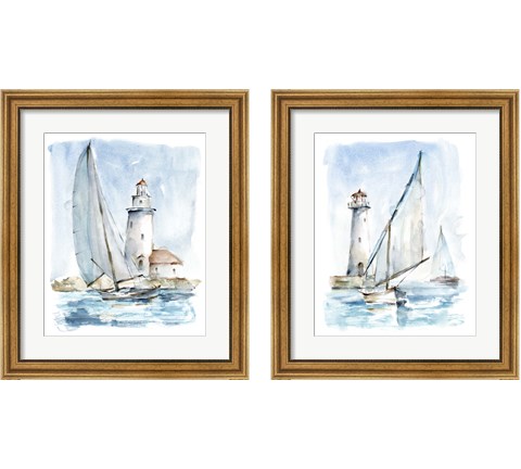 Sailing into the Harbor 2 Piece Framed Art Print Set by Ethan Harper