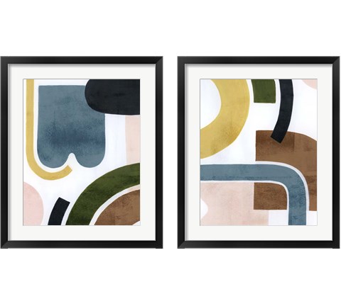 Shifting Shape 2 Piece Framed Art Print Set by Grace Popp