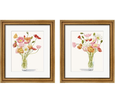 Wiry Poppies 2 Piece Framed Art Print Set by Grace Popp