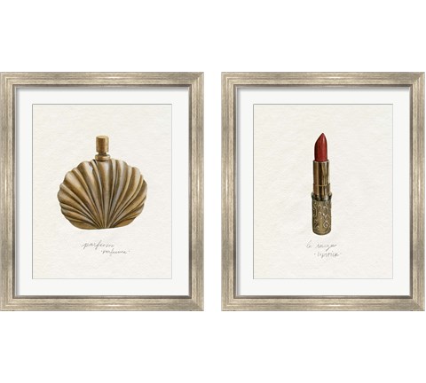 Gilded Toiletries 2 Piece Framed Art Print Set by Grace Popp