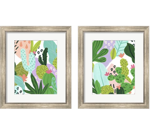 Party Plants 2 Piece Framed Art Print Set by June Erica Vess