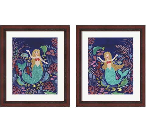 Water Queen 2 Piece Framed Art Print Set by Regina Moore