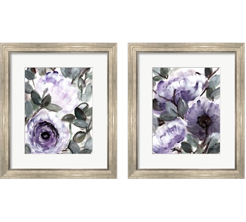 Farmhouse Bush Purple 2 Piece Framed Art Print Set by Marcy Chapman