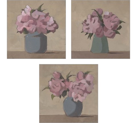 Spring Vase 3 Piece Art Print Set by Jacob Green