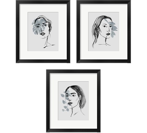 Solace in Shadows 3 Piece Framed Art Print Set by Grace Popp