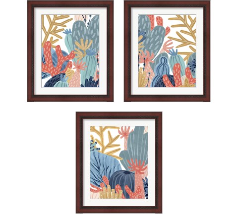 Paper Reef 3 Piece Framed Art Print Set by June Erica Vess