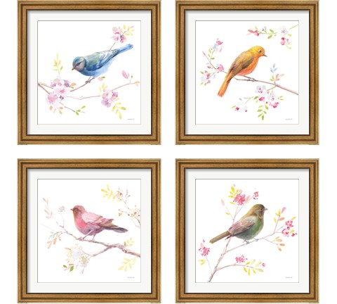 Flight Friends 4 Piece Framed Art Print Set by Danhui Nai