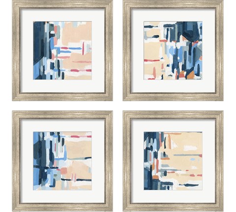 Summer Abstraction 4 Piece Framed Art Print Set by Emma Caroline