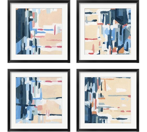 Summer Abstraction 4 Piece Framed Art Print Set by Emma Caroline