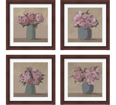 Spring Vase 4 Piece Framed Art Print Set by Jacob Green