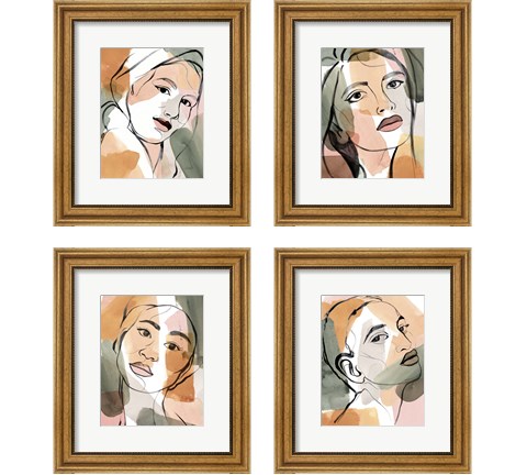 Earthly Angels 4 Piece Framed Art Print Set by Annie Warren