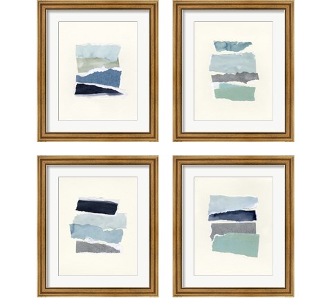 Seaside Color Study 4 Piece Framed Art Print Set by Emma Caroline