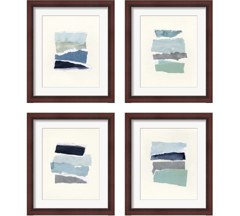 Seaside Color Study 4 Piece Framed Art Print Set by Emma Caroline