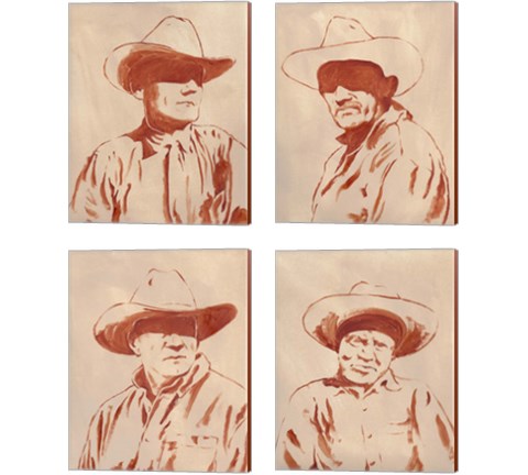 Man of the West 4 Piece Canvas Print Set by Jacob Green