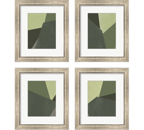 Sage Prism 4 Piece Framed Art Print Set by Jacob Green