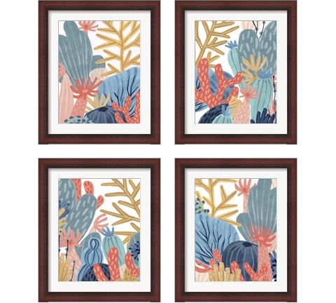 Paper Reef 4 Piece Framed Art Print Set by June Erica Vess