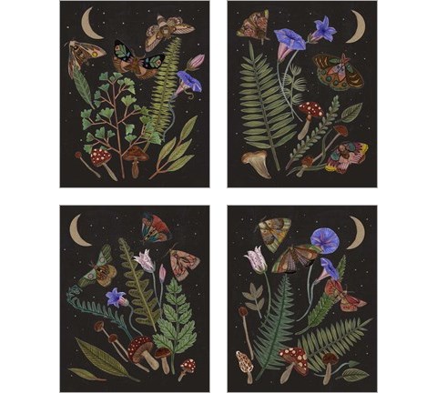 Dark Forest 4 Piece Art Print Set by Melissa Wang