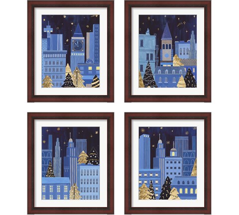 Holiday Night 4 Piece Framed Art Print Set by Melissa Wang