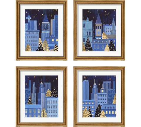 Holiday Night 4 Piece Framed Art Print Set by Melissa Wang