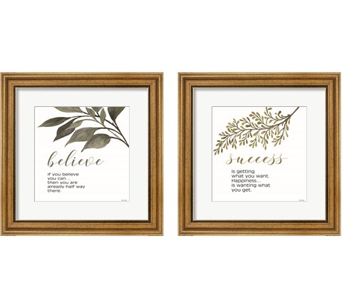 Inspirational Botanical 2 Piece Framed Art Print Set by Cindy Jacobs