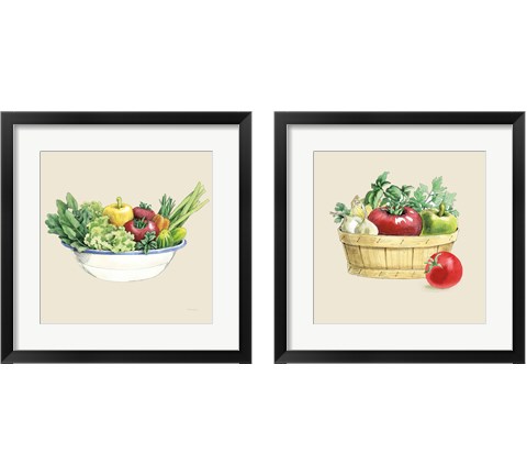 Fresh From The Garden 2 Piece Framed Art Print Set by Beth Grove