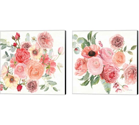 Boho Bouquet 2 Piece Canvas Print Set by James Wiens