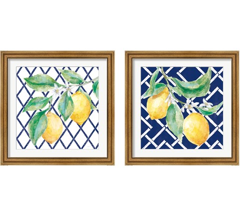 Everyday Chinoiserie Lemons 2 Piece Framed Art Print Set by Mary Urban