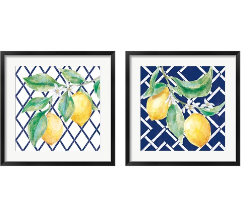 Everyday Chinoiserie Lemons 2 Piece Framed Art Print Set by Mary Urban