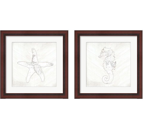 Coastal 2 Piece Framed Art Print Set by Jennifer Pugh