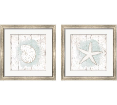 Calming Coastal 2 Piece Framed Art Print Set by Jennifer Pugh