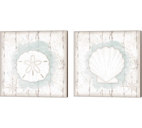 Calming Coastal 2 Piece Canvas Print Set by Jennifer Pugh