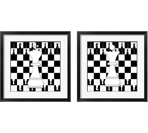 White King & Queen 2 Piece Framed Art Print Set by Jennifer Pugh