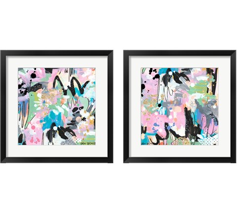Abstract Polka Dot 2 Piece Framed Art Print Set by Valerie Wieners