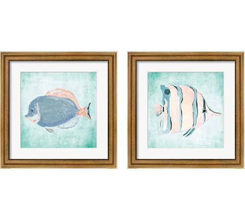 Fish In The Sea 2 Piece Framed Art Print Set by Julie DeRice