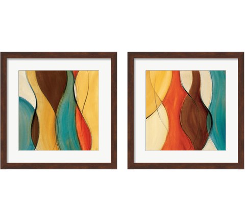 Coalescence 2 Piece Framed Art Print Set by Lanie Loreth