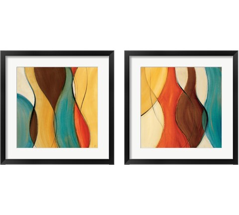 Coalescence 2 Piece Framed Art Print Set by Lanie Loreth