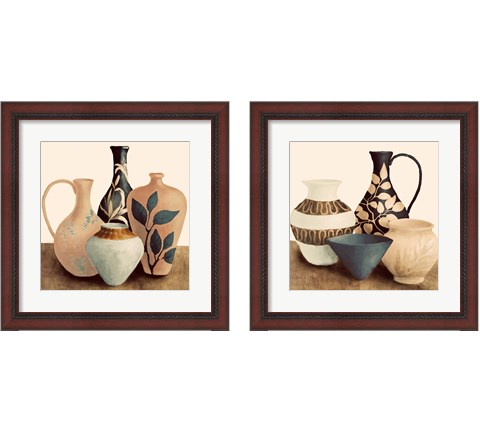 Decorative Beige Vessels 2 Piece Framed Art Print Set by Lanie Loreth