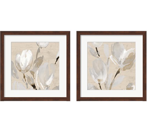 Neutral Tulips 2 Piece Framed Art Print Set by Lanie Loreth