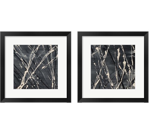 Dark Cloudy Mist 2 Piece Framed Art Print Set by Merri Pattinian