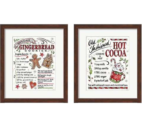 Christmas Treats 2 Piece Framed Art Print Set by Anne Tavoletti