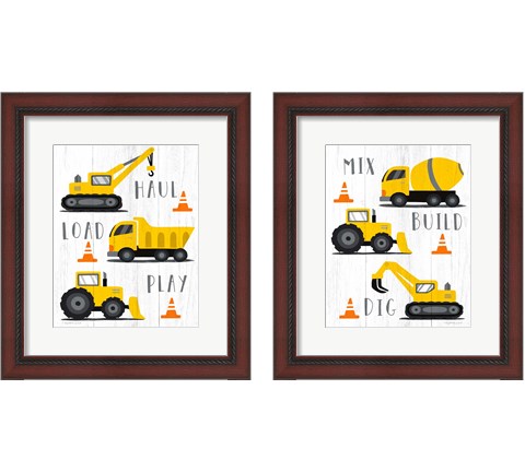 Construction 2 Piece Framed Art Print Set by Elizabeth Tyndall