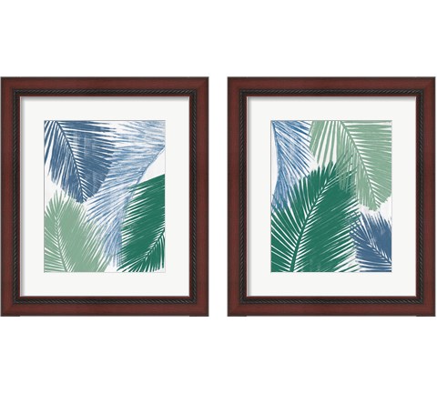 Baru Palm Collage 2 Piece Framed Art Print Set by Patricia Pinto