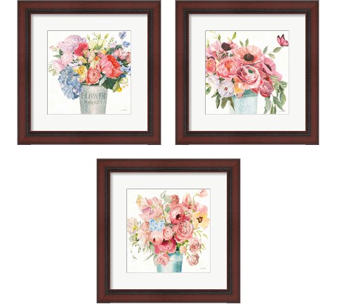 Boho Bouquet 3 Piece Framed Art Print Set by James Wiens