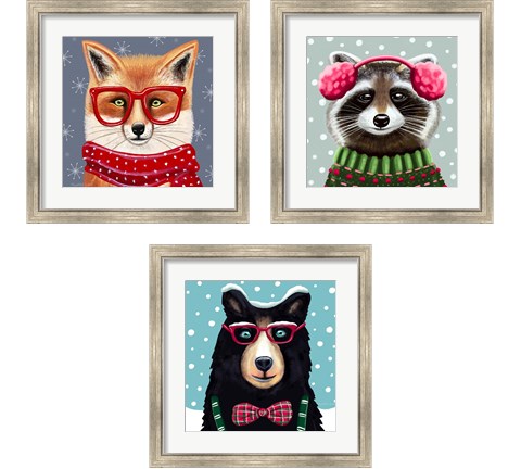 Whimsical Animal 3 Piece Framed Art Print Set by Elizabeth Tyndall