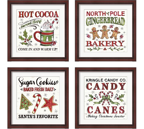 Christmas Treats 4 Piece Framed Art Print Set by Anne Tavoletti