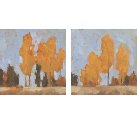 Golden Seasons  2 Piece Art Print Set by Jacob Green